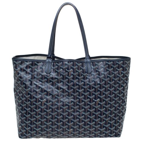 navy blue goyard tote bag|goyard saint louis pm price.